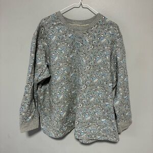 Classic Elements women Floral Patterned Gray Sweatshirt size 20 - 22W